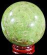 Polished Green Opal Sphere - Madagascar #55065-1